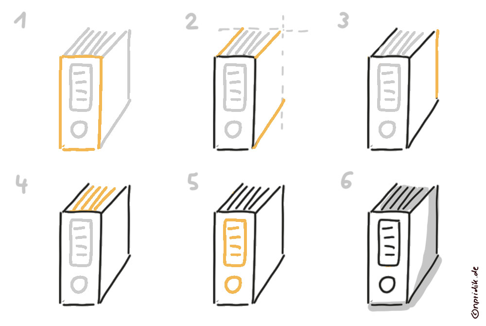 Aktenordner zeichnen
