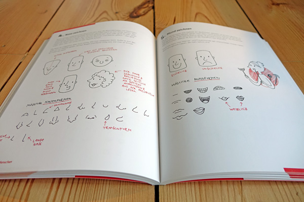 Blick ins Sketchnote-Buch von Nadine Roßa