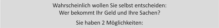 Schaubild zur Erbfolge in Leichter Sprache - Variante Einstieg