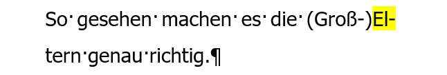 Ungünstige Trennung bei Wörtern mit Klammerbestandteil und Bindestrich