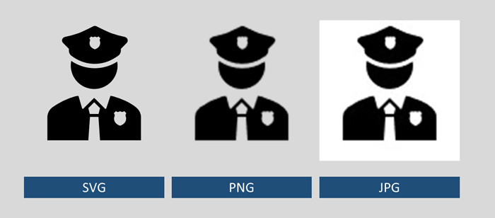 Icon Polizist als SVG-, PNG- und JPG-Datei