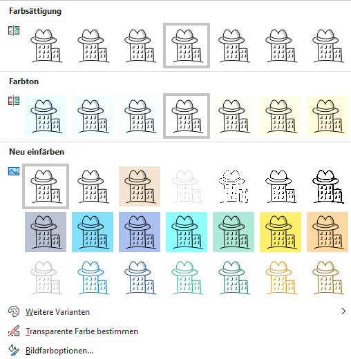 Farbangebot zur Neueinfärbung von Bildern auf der Grundlage meiner Farbpalette Farbangebot zur Neueinfärbung von Bildern auf der Grundlage meiner Farbpalette