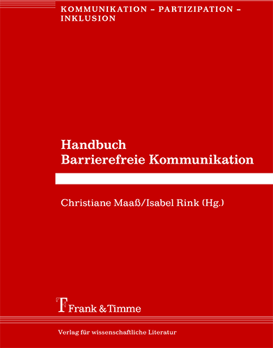 Buchcover Handbuch Barrierefreie Kommunikation