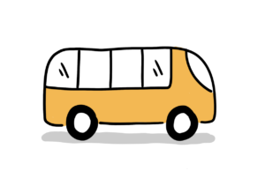 Einfache Zeichnung eines Busses