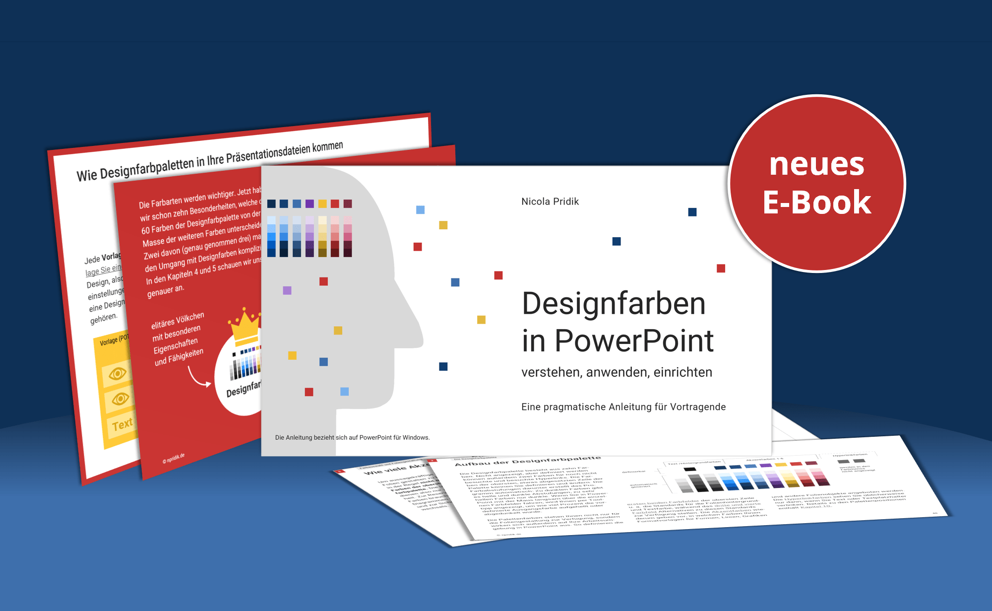 Produktbild des E-Books Designfarben in PowerPoint 