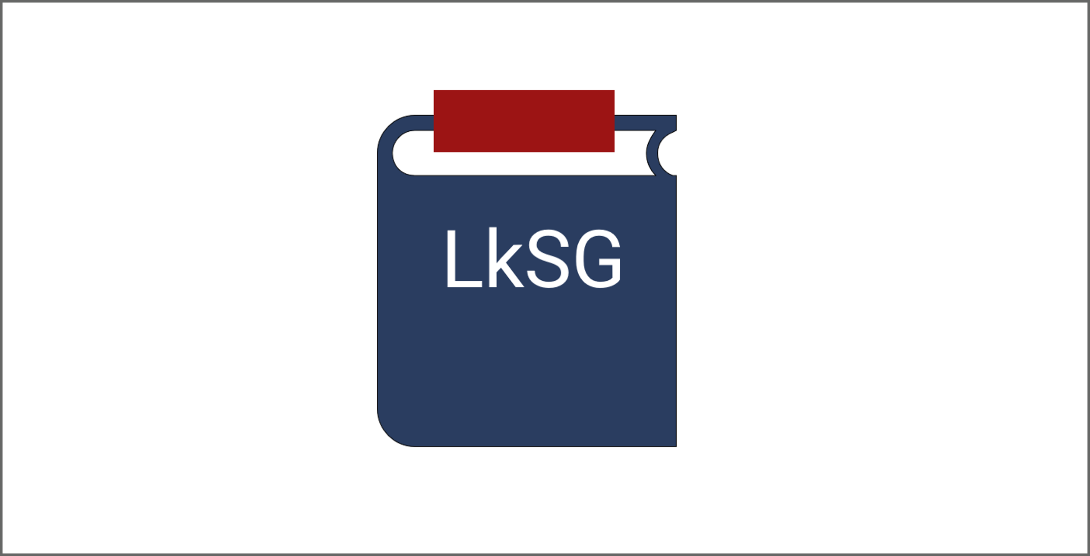 Grafik eines Gesetzbuches mit der Abkürzung LkSG
